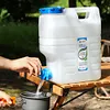 12L Camping Water Jug with Faucet Portable Water Tank for Vehicle Car Camping