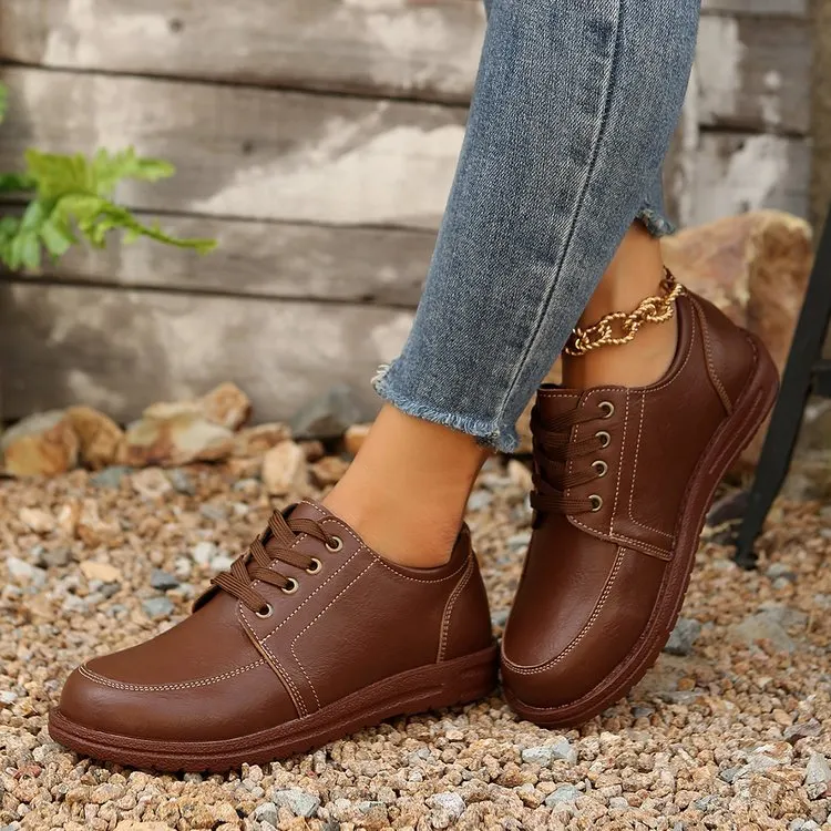 Brownm Brownm Small Leather Shoes Women's College Style Retro Dress Mary Jane Women's Shoes New Spring And Autumn Single Shoes Women
