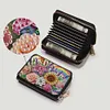 (US Local)Flower Rainbow Diamond Painting Wallet Diamond Painting Card Holder Coin Purse