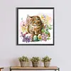 >SALE<DIY Partial Special Shaped Drill Diamond Painting Cat in The Nest 30x30cm