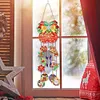 (US Local)DIY Diamond Painting Double Sided 3D Wind Chime Xmas Pendant  Hanging Kit