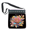 Diamond Painting Golden Rose Crossbody Bag Ethnic Style Handbag with Adjustable Strap