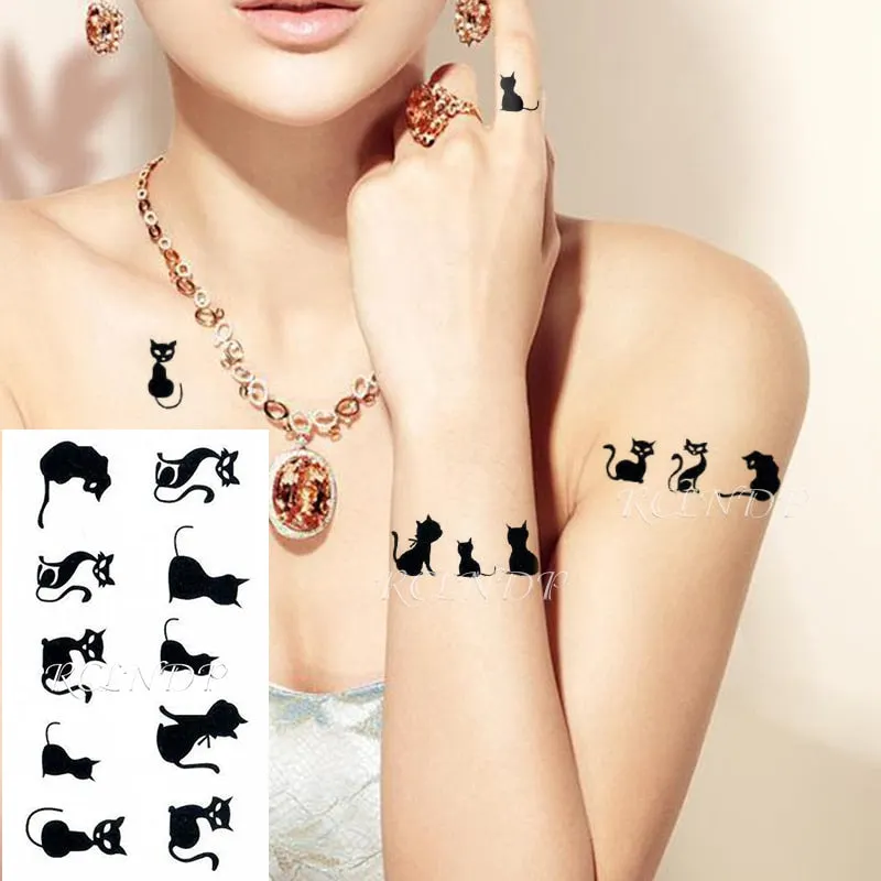 Waterproof Temporary Tattoo Sticker Body Art Love Wave Heartbeat Line Small Size Fake Tatto Flash Tatoo for Girl Women