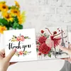 (US Local)6Pcs Ballet 5D DIY Diamond Painting Greeting Card Craft for Friend Family Lover Kit