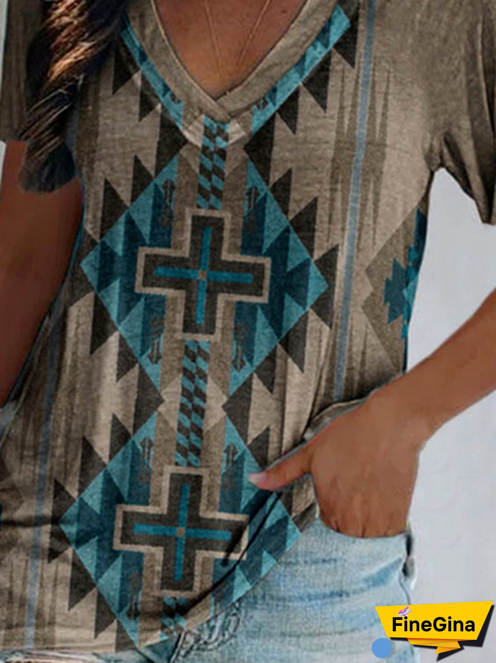 Casual Tribal Short Sleeve T-Shirt