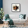 (US Local)Paint By Numbers Kit On Canvas DIY Oil Art Guitar Home Wall Decor40x40cm