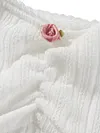 Summer Women's Y2K Crop Tops Skinny Sling Vest White Sleeveless Backless Lace Trim Slim Fit Tanks Camis Streetwear