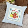 Tomato-14CT Stamped Cross Stitch Throw Pillowcase Egyptian Cotton 33*33cm