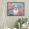 >SALE<5D DIY Partial Special Shaped Drill Diamond Painting Snowman-Green Decor 40x50cm
