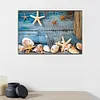 Peinture diamant de perceuse ronde en filet &eacute;toile de mer-40 * 60cm (grande taille)