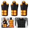 15 Heating Zones Electric Heated Vest with Light USB Thermal Waistcoat Clothes
