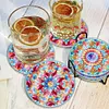 6Pcs/set Diamond Painting Mandala Water Proof Coaster Cup Cushion