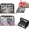 2pcs Animal Pattern Diamond Painting Fashion Card Holder Compact Coin Purse