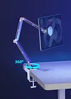 Aluminum Alloy Multi-Angle Foldable Cantilever Bracket 360 Degree Mechanical Rotation Clip Type And Magnetic Type Bracket