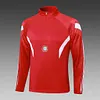 2024/2025 Bayern Munich Half-Pull Training Suit Red Football Shirt 1:1 Thai Quality