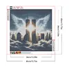 Diamond Painting -DIY Round Drill Angel Twin Towers(40*40CM)