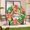 DIY Diamond Painting Garland Snowman Rhinestone Hanging Wreath Set 