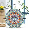 (US Local)5D DIY Crystal Diamond Painting Wooden Handmade Mandala Clock Kits