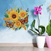 (US Local)DIY Acrylic Special Shaped Diamond Painting Flower Ornament Hanging Kit