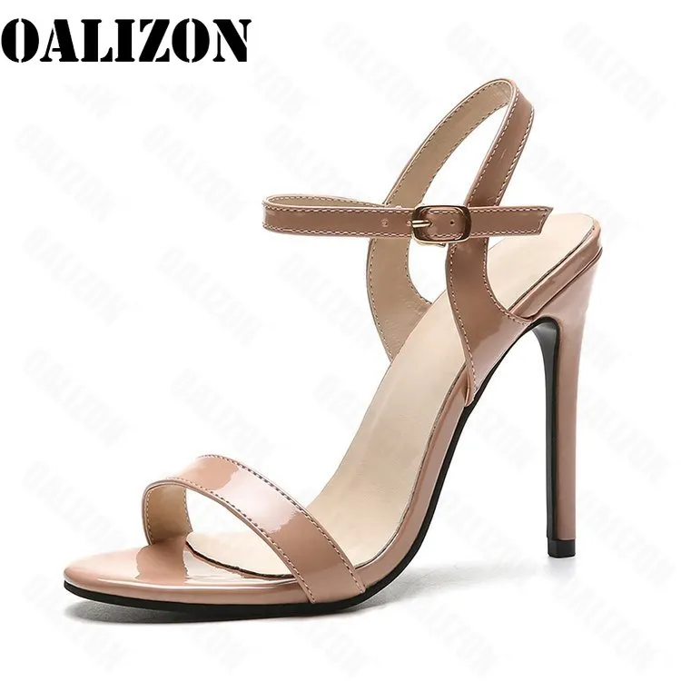 2021 New Summer Brand New Fashion White Red Women Stilettos Sandals Gladiator Heels Lady Party Shoes EH217 Plus Big Size 35-43