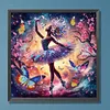 Butterfly Dance Girl-Partial Special Shaped Diamond painting 30*30CM