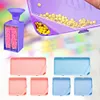 (US Local)6Pcs Diamond Art Tray Rhinestone Sorting Tray Diamond Painting Tray (Pink Blue)DIY Diamond Art Accessories