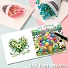 6pcs Diamond Painting Happy Birthdays Greeting Card with Envelope for Family Friends Holiday Gift Congratulations