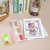 (US Local)12Pcs Month DIY Diamond Painting Greeting Card Birthday Gift for Friend
