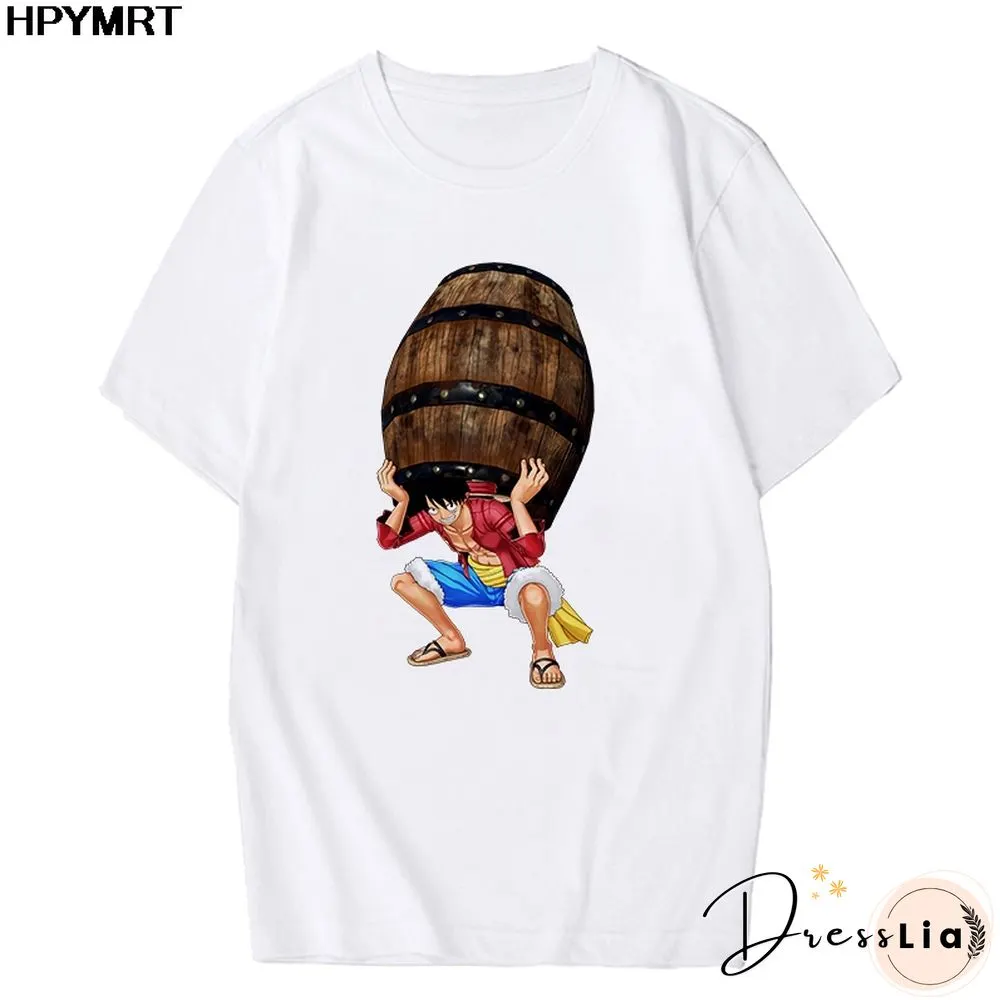 Anime Tshirt Women T Shirt One Piece Zoro Japanese Harajuku T-shirt Hipster Tees Harajuku Streewear Fashion Tops Female Clothing