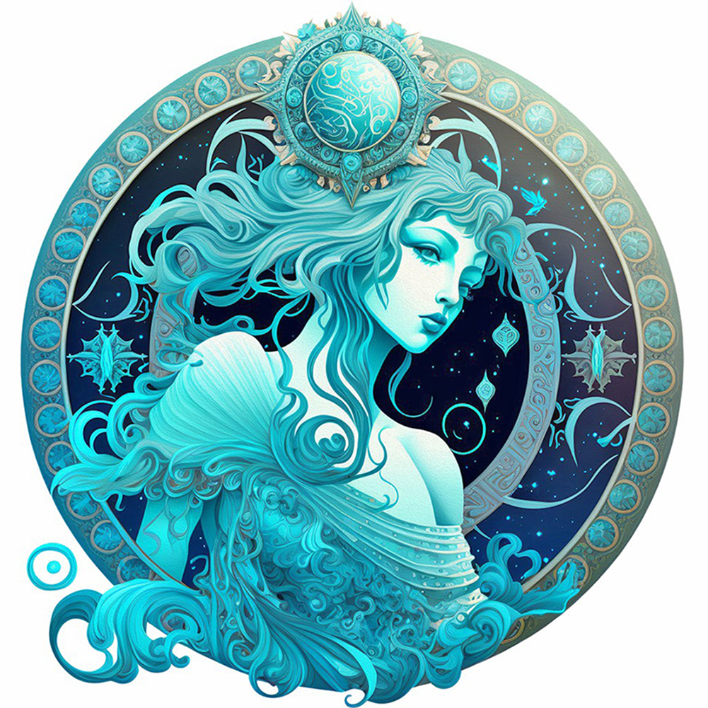 Goddess-Paint by Numbers-16"x16"/40x40cm