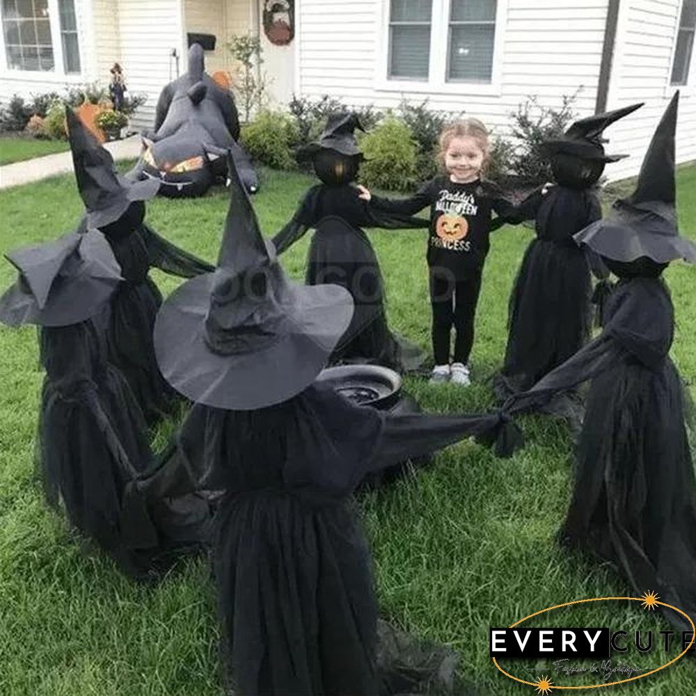 Lighted Halloween Witch Stake For Halloween Decoration