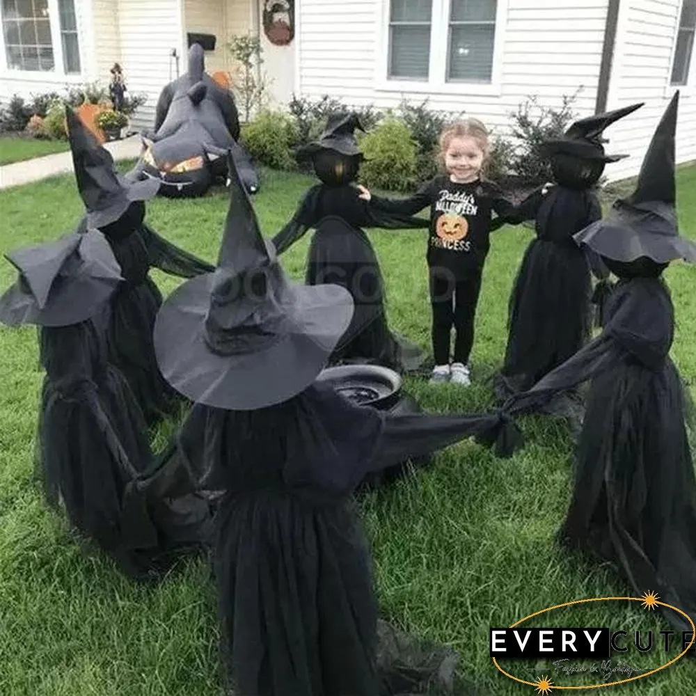 Lighted Halloween Witch Stake For Halloween Decoration