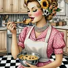 Kitchen Housewife-11CT Stamped Cross Stitch 50*50cm/19.69*19.69in