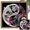 (Stamped/Counted) Double Dragon -11CT/14CT Cross Stitch 40*40cm/15.75*15.75in