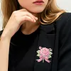 4Pcs Diamond Painting Brooch Diamond Painting Pins Jewelry Kit (Flower)