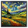 Starry Sky Scenery-11CT Stamped Cross Stitch 50*50cm/19.69*19.69in