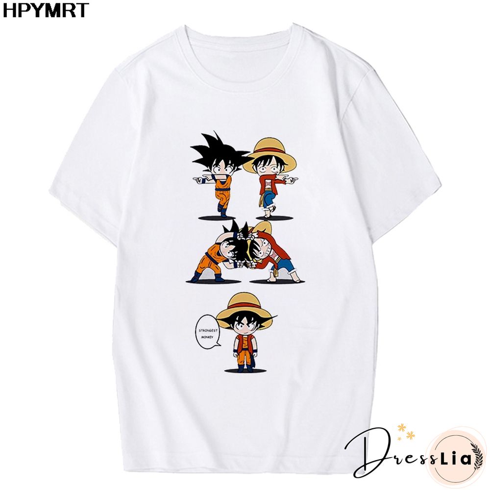 Anime Tshirt Women T Shirt One Piece Zoro Japanese Harajuku T-shirt Hipster Tees Harajuku Streewear Fashion Tops Female Clothing