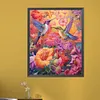 Bird With Flower - Round AB Drills Diamond Painting(55*45cm)