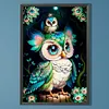 Diamond Painting-DIY Full Round Drill Blue and White Bird(40*60CM)