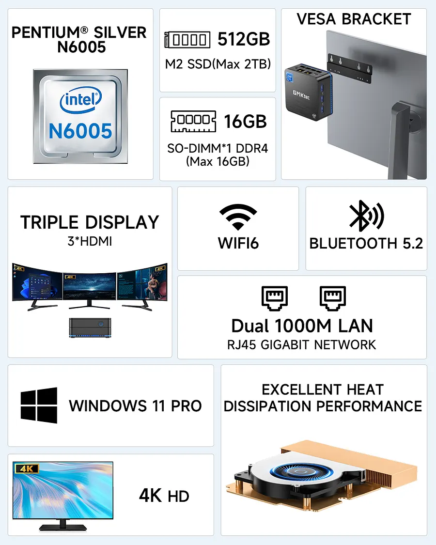 GNKtec NucBox KB7 ミニPC(N5006+16G +512G) GNKtec NucBox KB7 ミニPC(N5006+16G +512G)