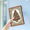 (US Local)Christmas Tree Special Shaped Diamond Painting Journal Notebook for Adults