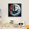 Tai Chi Wolf-11CT Stamped Cross Stitch 50*50cm/19.69*19.69in