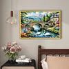 (US Local)Swan Hut-11CT Stamped Cross Stitch Kit(60x40cm)