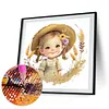 >SALE<5D DIY Full Round Drill Diamond Painting Baby Girl Home Decoration Art Craft