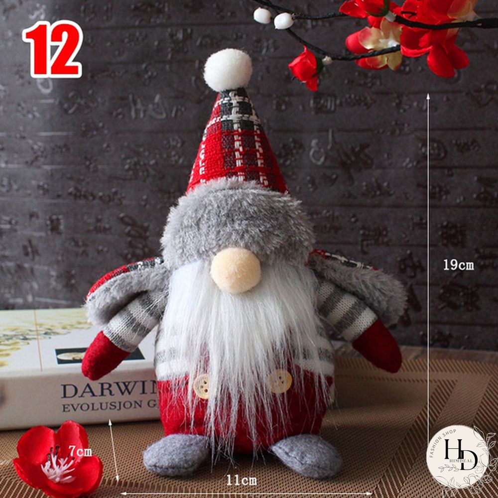 34Styles Swedish Tomte Dwarf Faceless Plush Doll Rudolph Gnomes Dwarf Santa Claus Elf Doll Ornaments