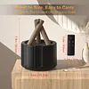 Bonfire Humidifier Large Fog 3D Simulation Flame Humidifier Ultrasonic Essential Oil Aromatherapy Humidifier