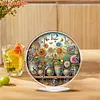 Potted Plant Acrylic DIY Diamond Painting Clock Kit 5D Diamond Art Clock