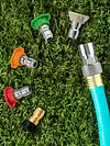 Garden Hose to Mini Power Washer Adapter Stainless Steel Leak-Proof Adapter 3/4 GHT to 1/4 Quick Connector for Car Wash & Outdoor Cleaning