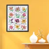 Year Round Flowers-14CT Stamped Cross Stitch 45*56cm/17.72*22.05in(Brand)