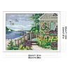 Waterfront Villa-14CT Stamped Cross Stitch 38*27cm/14.96*10.63in